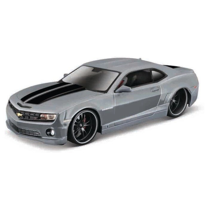 Машинка Maisto Die-Cast 2010 Chevrolet Camaro RS, с отвёрткой, 1:24, цвет серый с принтом от компании Интернет-гипермаркет «MALL24» - фото 1