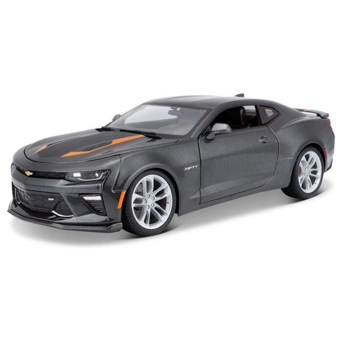 Машинка Maisto Die-Cast 2017 Chevrolet Camaro 50th Anniversary, 1:18, цвет тёмно-серый от компании Интернет-гипермаркет «MALL24» - фото 1