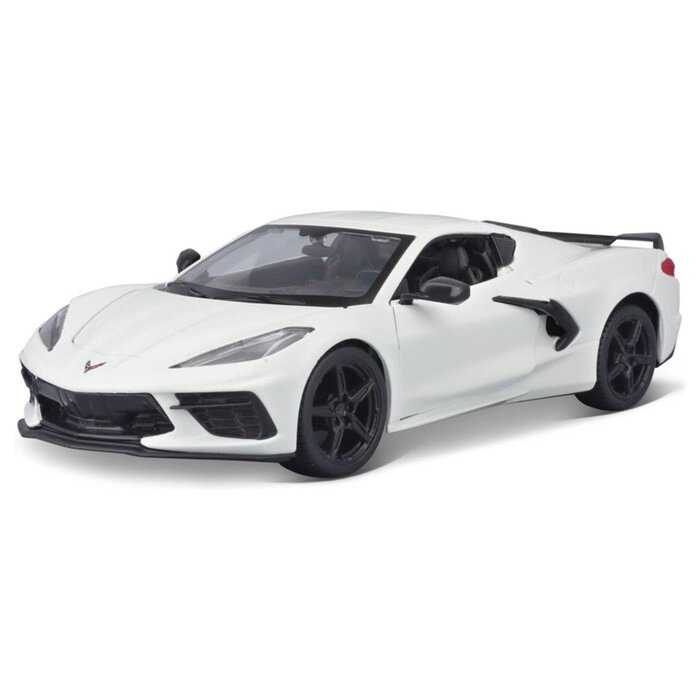 Машинка Maisto Die-Cast 2020 Chevrolet Corvette Stingray Coupe Z51, 1:24, цвет белый от компании Интернет-гипермаркет «MALL24» - фото 1