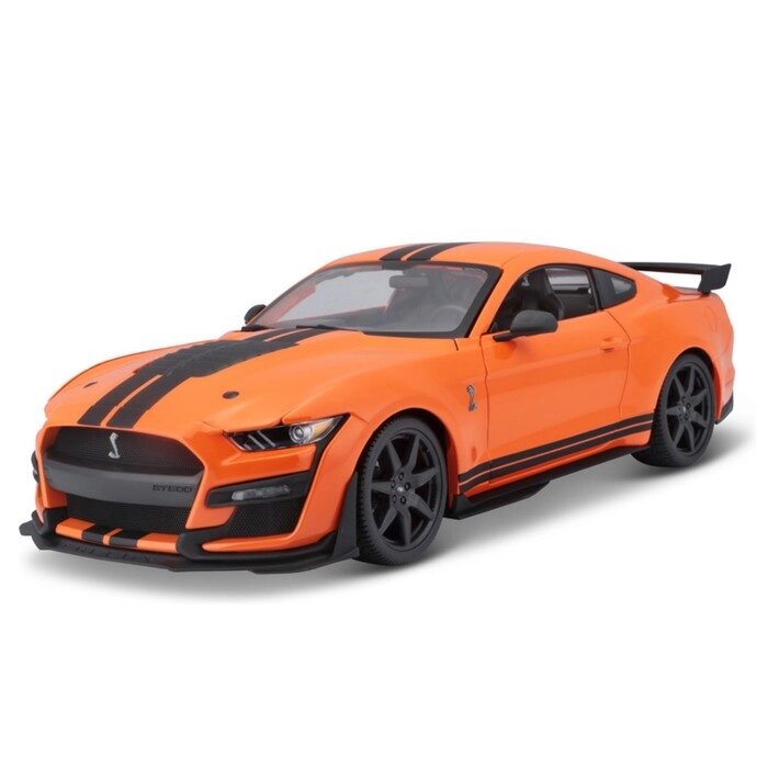 Машинка Maisto Die-Cast 2020 Ford Shelby GT500, открывающиеся двери, 1:18, цвет оранжевый от компании Интернет-гипермаркет «MALL24» - фото 1