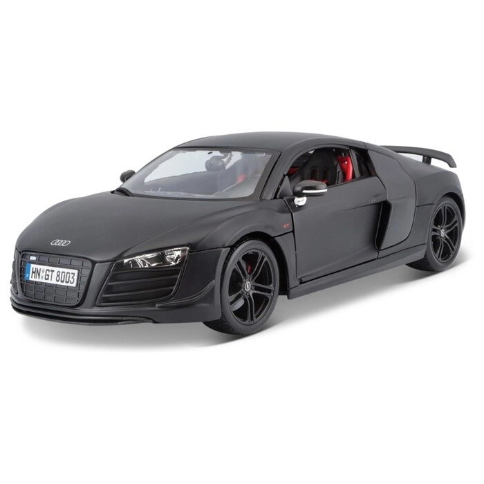 Машинка Maisto Die-Cast Audi R8 GT, открывающиеся двери, 1:18, цвет чёрный от компании Интернет-гипермаркет «MALL24» - фото 1