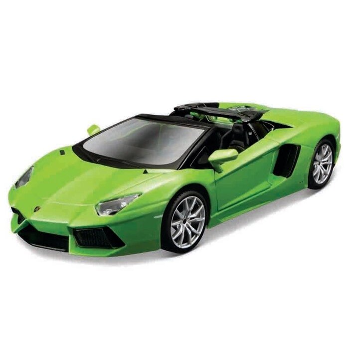 Машинка Maisto Die-Cast Lamborghini Aventador LP 700-4 Roadster, с отвёрткой, 1:24, цвет зелёный от компании Интернет-гипермаркет «MALL24» - фото 1