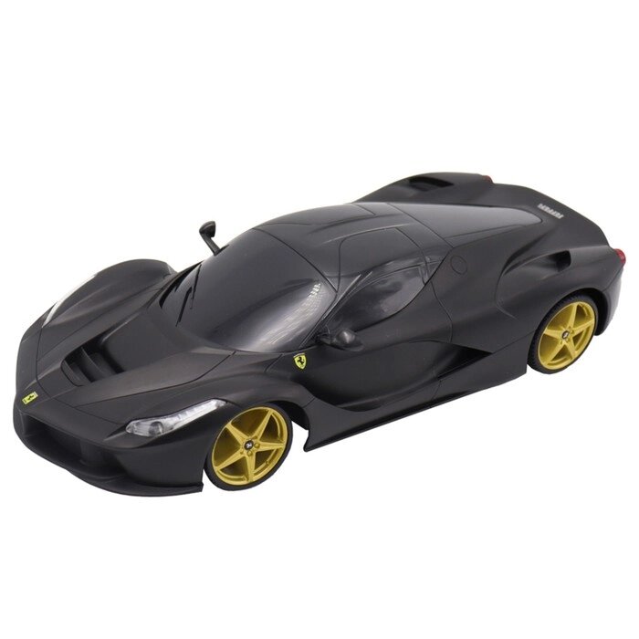 Машинка Maisto LaFerrari, со светом и звуком, 1:24, цвет чёрный с золотыми колёсами от компании Интернет-гипермаркет «MALL24» - фото 1