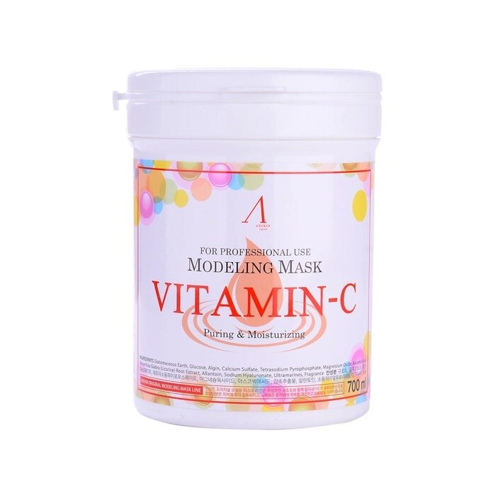 Маска альгинатная Anskin Vitamin-C Modeling Mask, 700 мл от компании Интернет-гипермаркет «MALL24» - фото 1