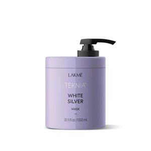 Маска для волос LAKME Teknia White Silver Mask, тонирующая, 1000 мл