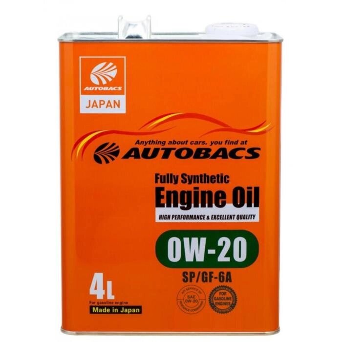 Масло Autobacs ENGINE OIL FS 0W-20 SP/GF-6A, 4 л от компании Интернет-гипермаркет «MALL24» - фото 1