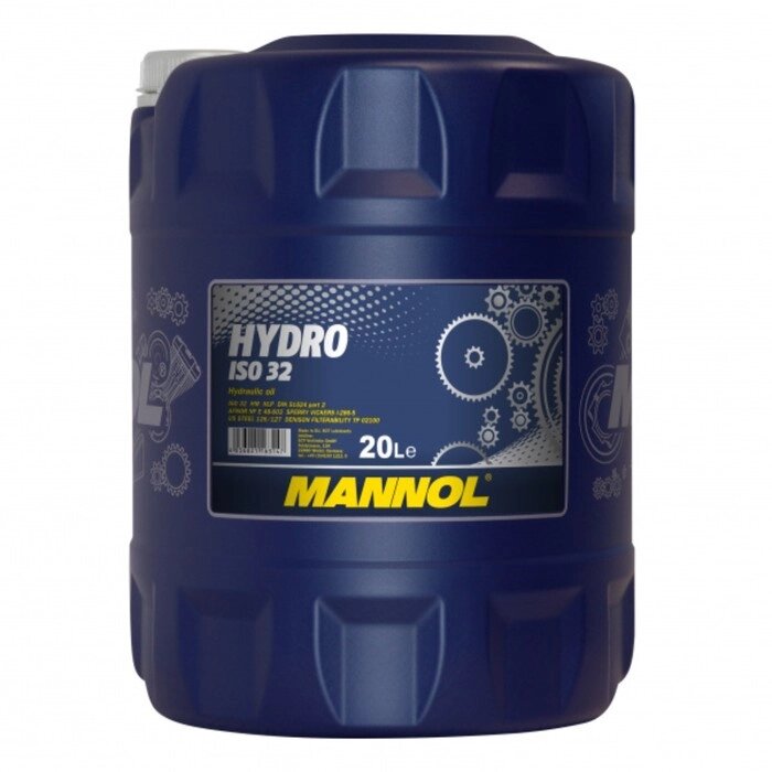 Масло гидравлическое Mannol, Hydro ISO 32, минеральное, канистра, 20 л от компании Интернет-гипермаркет «MALL24» - фото 1