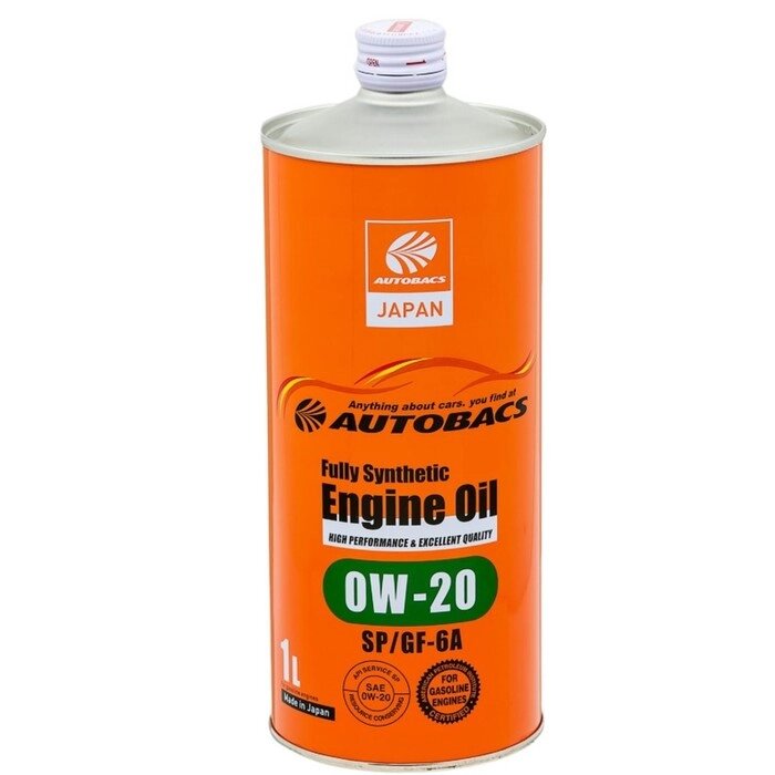 Масло моторное AUTOBACS 0/20 Fully Synthetic, синтетическое, SP/GF-6, 1 л, A00032229 от компании Интернет-гипермаркет «MALL24» - фото 1