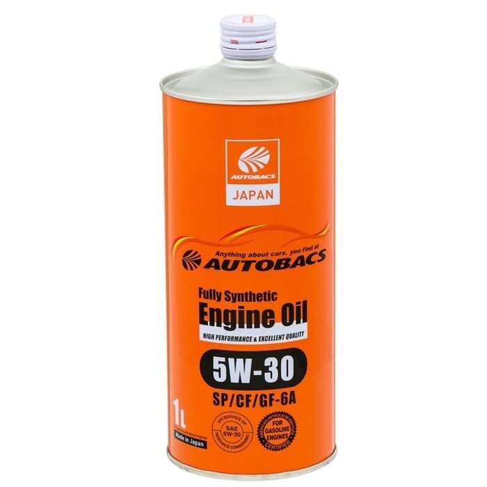 Масло моторное AUTOBACS 5/30 Fully Synthetic, синтетическое, SP/CF/GF-6, 1 л, A00032237 от компании Интернет-гипермаркет «MALL24» - фото 1