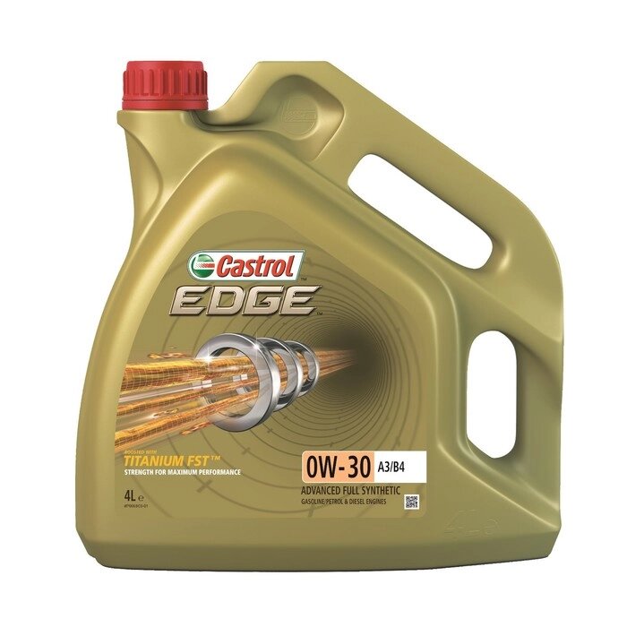 Масло моторное Castrol 0/30 Edge Titanium, А3/В4, синтетическое, 4 л от компании Интернет-гипермаркет «MALL24» - фото 1