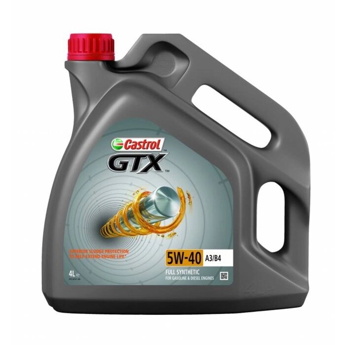 Масло моторное Castrol GTX 5W-40 A3/B4, 4 л от компании Интернет-гипермаркет «MALL24» - фото 1