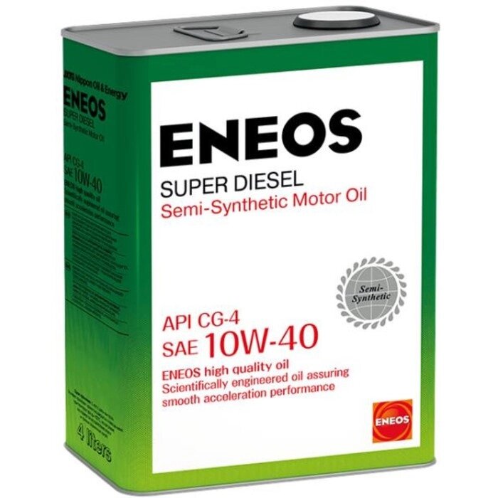 Масло моторное ENEOS CG-4 10W-40 полусинтетика,4 л от компании Интернет-гипермаркет «MALL24» - фото 1