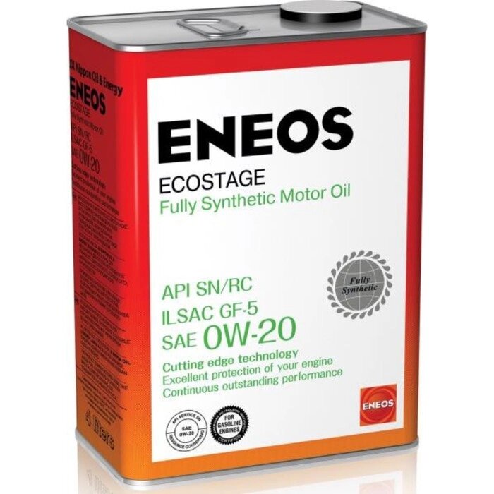 Масло моторное ENEOS Ecostage Synt. SN 0W-20, 4 л от компании Интернет-гипермаркет «MALL24» - фото 1