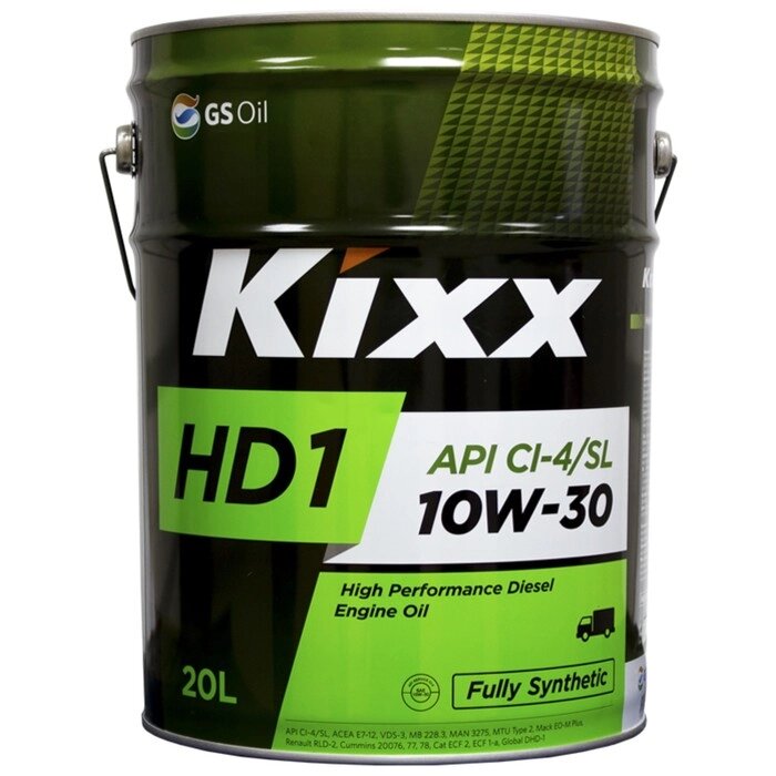 Масло моторное  Kixx HD1 CI-4 10W-30 D1, 20 л от компании Интернет-гипермаркет «MALL24» - фото 1