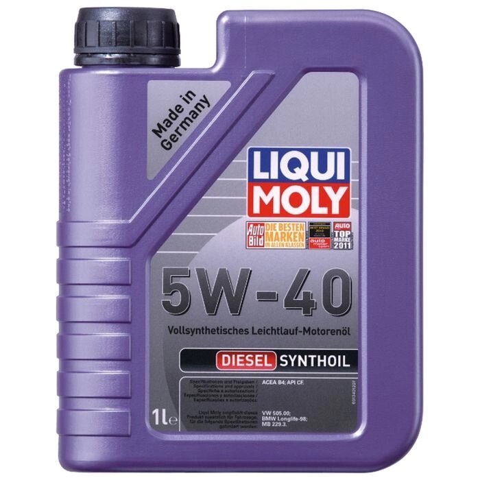 Масло моторное  Liqui Moly Diesel Synthoil 5W-40 CF B4, 1 л от компании Интернет-гипермаркет «MALL24» - фото 1