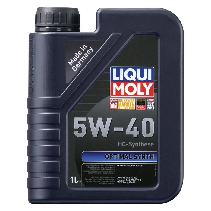 Масло моторное  Liqui Moly Optimal Synth 5W-40, 1 л от компании Интернет-гипермаркет «MALL24» - фото 1