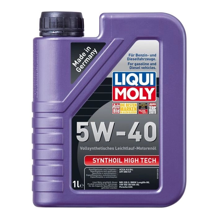 Масло моторное  Liqui Moly Synthoil High Tech 5W-40, 1 л от компании Интернет-гипермаркет «MALL24» - фото 1