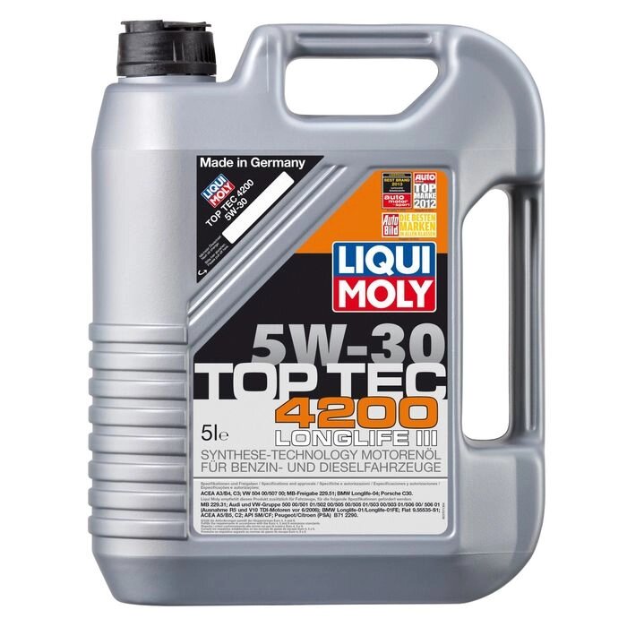 Масло моторное  Liqui Moly Top Tec 4200 5W-30, 5 л от компании Интернет-гипермаркет «MALL24» - фото 1