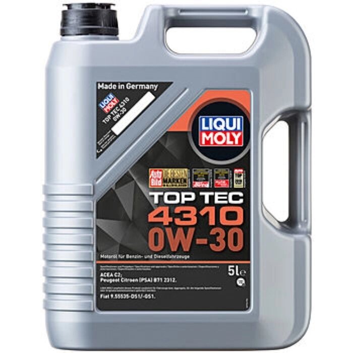 Масло моторное Liqui Moly Top Tec 4310 0W-30 C2, 5 л от компании Интернет-гипермаркет «MALL24» - фото 1