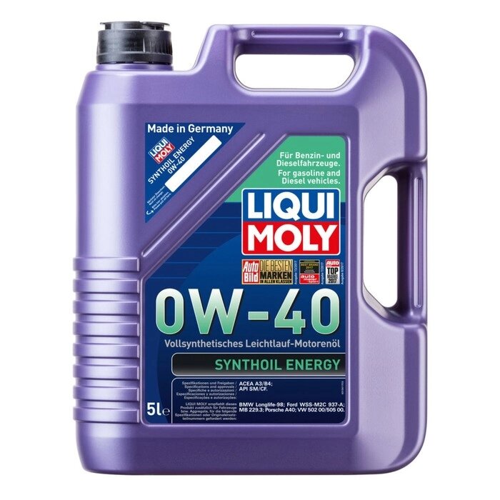 Масло моторное  LiquiMoly  0W-40 Syntohoil Energy, 5 л от компании Интернет-гипермаркет «MALL24» - фото 1