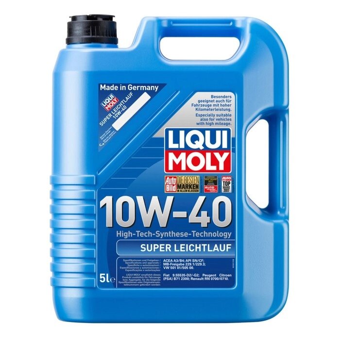 Масло моторное  LiquiMoly 10W-40 Super Leichtlauf, 5 л от компании Интернет-гипермаркет «MALL24» - фото 1