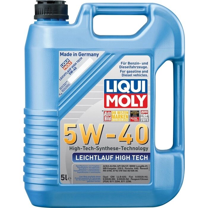 Масло моторное  LiquiMoly Leichtlauf High  Tech 5W-40, 5 л от компании Интернет-гипермаркет «MALL24» - фото 1