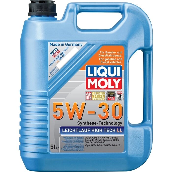 Масло моторное  LiquiMoly Leichtlauf High Tech LL 5W-30, 5 л от компании Интернет-гипермаркет «MALL24» - фото 1