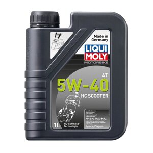 Масло моторное LiquiMoly Motorbike 4T 5W-40 HC Scooter, НС-синтетическое, 1 л