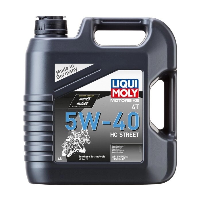 Масло моторное LiquiMoly Motorbike 4T 5W-40 HC Street, НС-синтетическое, 4 л от компании Интернет-гипермаркет «MALL24» - фото 1