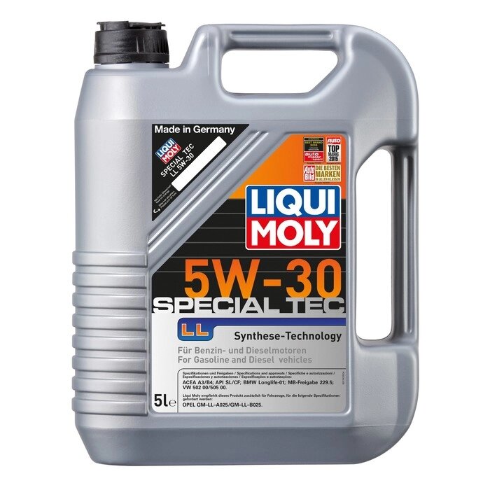 Масло моторное  LiquiMoly Special Tec LL 5W-30, 5 л от компании Интернет-гипермаркет «MALL24» - фото 1