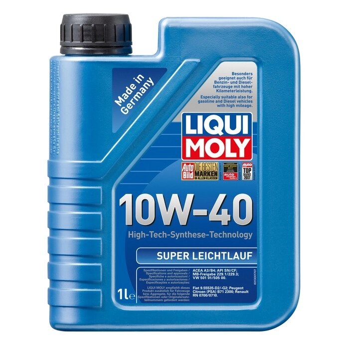 Масло моторное  LiquiMoly Super Leichtlauf 10W-40, 1 л от компании Интернет-гипермаркет «MALL24» - фото 1