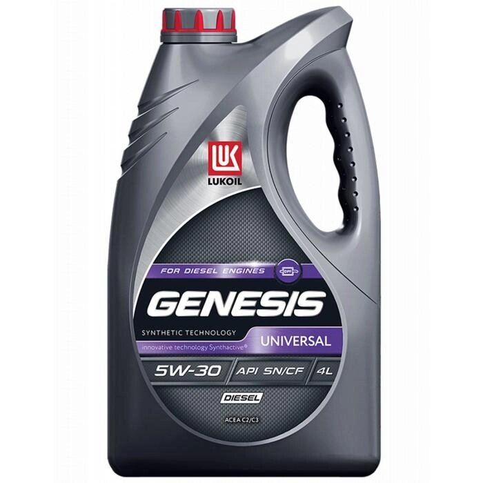 Масло моторное Лукойл Genesis Universal Diesel 5w-30, канистра, 4 л от компании Интернет-гипермаркет «MALL24» - фото 1