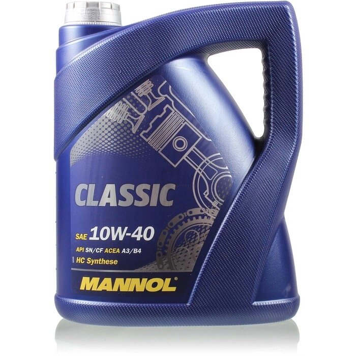 Масло моторное MANNOL 10w40 п/с Classic, 5 л от компании Интернет-гипермаркет «MALL24» - фото 1