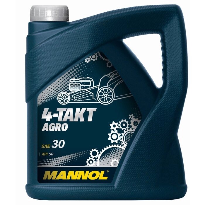 Масло моторное MANNOL 4T AGRO SAE 30, 4л от компании Интернет-гипермаркет «MALL24» - фото 1