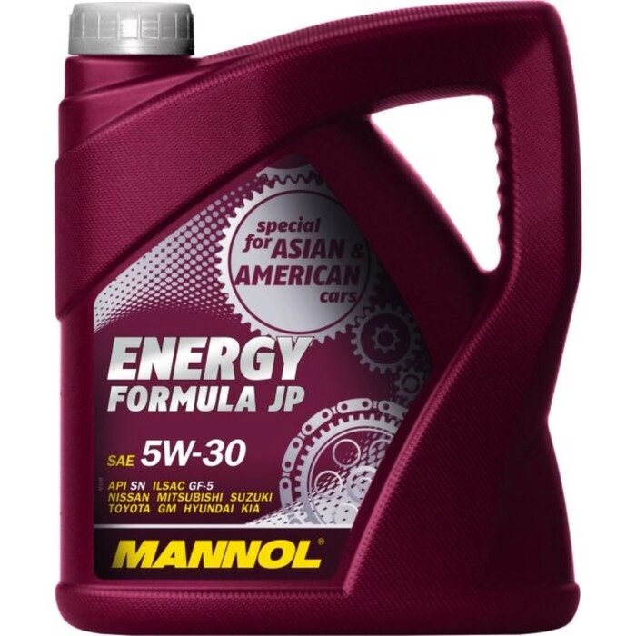 Масло моторное MANNOL 5w30 син. Energy Formula JP, 4 л от компании Интернет-гипермаркет «MALL24» - фото 1
