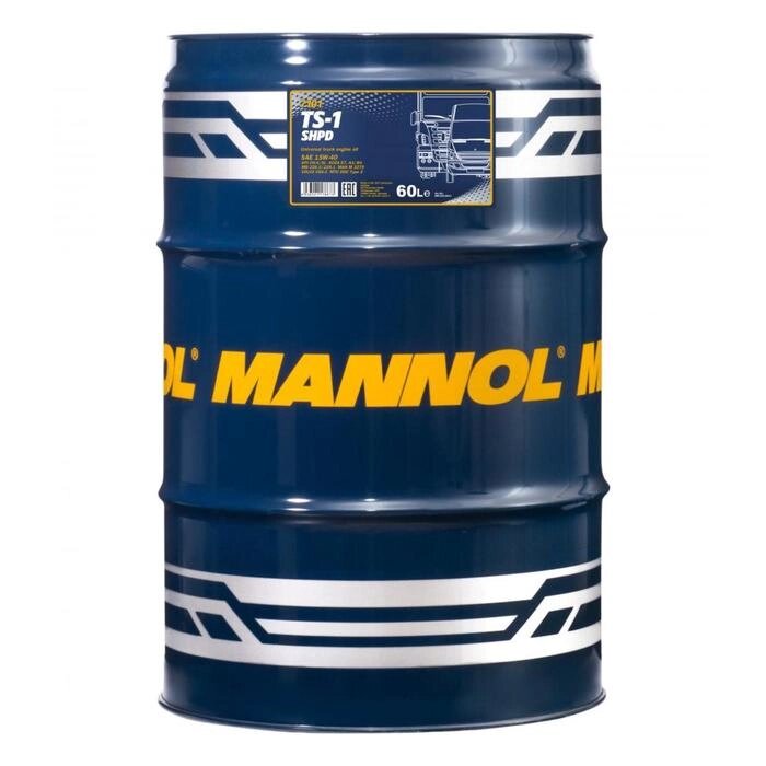 Масло моторное Mannol TS-1 SHPD, 15W-40, 60 л, бочка от компании Интернет-гипермаркет «MALL24» - фото 1