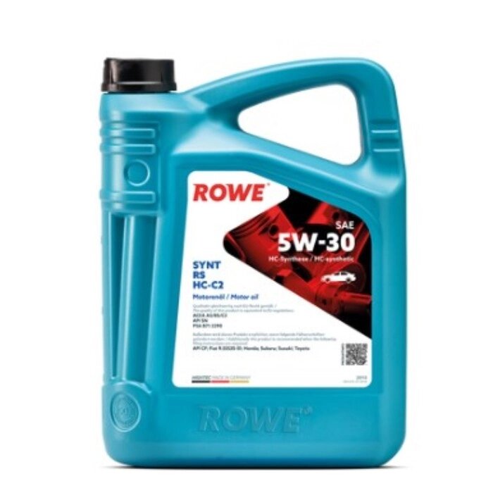 Масло моторное Rowe 5/30 Hightec ACEA A5/B5,C2, API SN, CF SYNT RS HC-C2, синтетическое, 5 л   925991 от компании Интернет-гипермаркет «MALL24» - фото 1