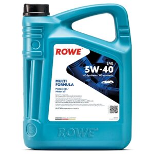 Масло моторное Rowe 5/40 Hightec Multi Formula ACEA C3, API SN, CF SAE НС, синтетическое, 5 л 92599