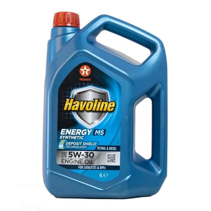 Масло моторное TEXACO Havoline Energy MS 5W30, синтетическое, 4 л от компании Интернет-гипермаркет «MALL24» - фото 1