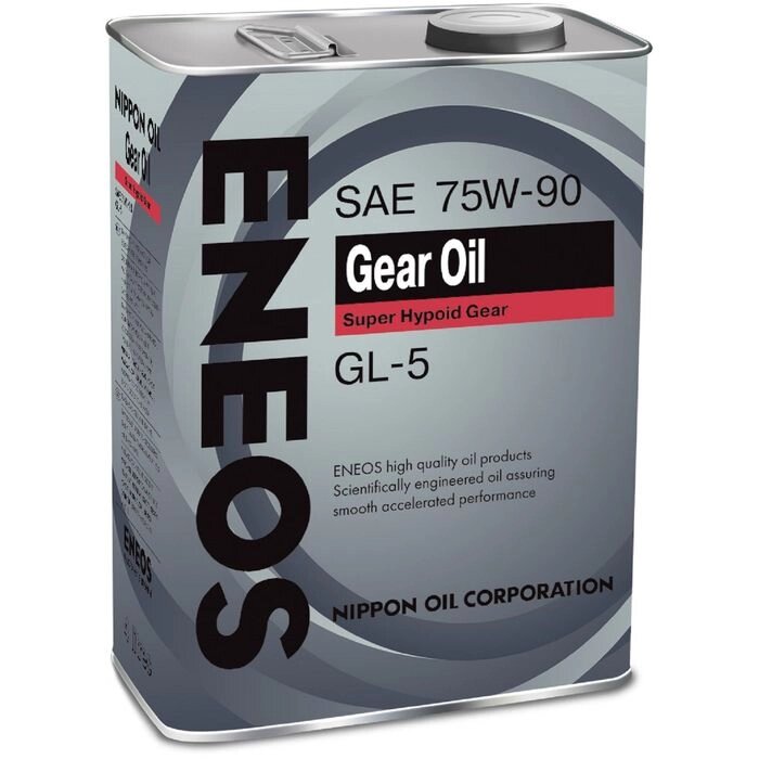 Масло трансмиссионное ENEOS GEAR GL-5 75W-90, 4 л от компании Интернет-гипермаркет «MALL24» - фото 1