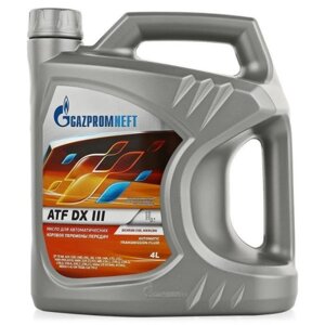 Масло трансмиссионное Gazpromneft ATF DX III, 4 л