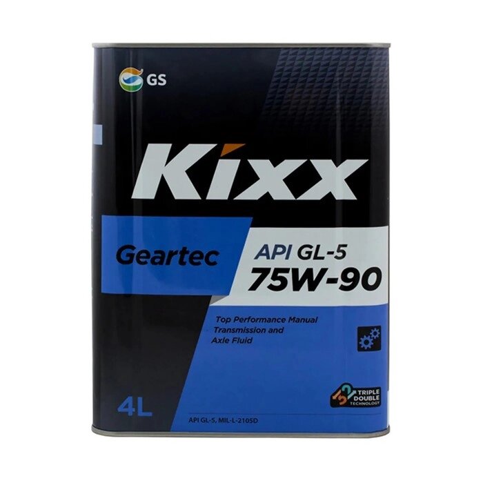 Масло трансмиссионное Kixx Geartec GL-5 75W-90, 4 л мет. от компании Интернет-гипермаркет «MALL24» - фото 1