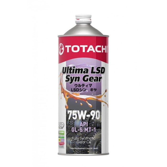 Масло трансмиссионное TOTACHI Ultima LSD Syn-Gear 75W-90 GL-5, 1 л от компании Интернет-гипермаркет «MALL24» - фото 1