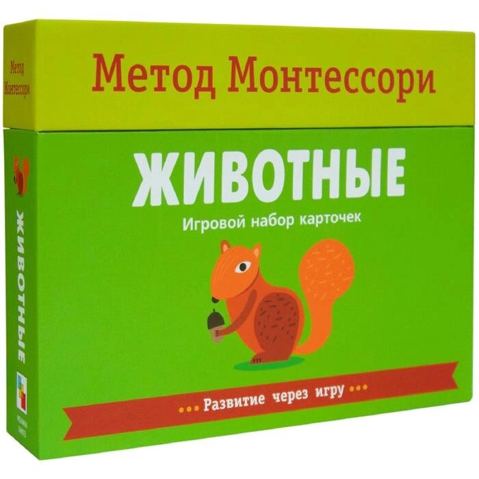 Метод Монтесcори. Развитие через игру. Животные. Игровой набор карточек, Пиродди К. от компании Интернет-гипермаркет «MALL24» - фото 1