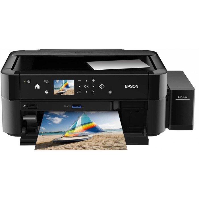 МФУ струйный Epson L850 (L850/C11CE31505/C11CE31404) A4 черный от компании Интернет-гипермаркет «MALL24» - фото 1