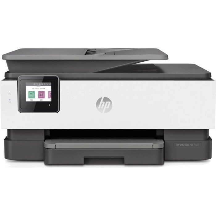 МФУ струйный HP OfficeJet 8023 (1KR64B) A4 Duplex WiFi USB RJ-45 черный/белый от компании Интернет-гипермаркет «MALL24» - фото 1