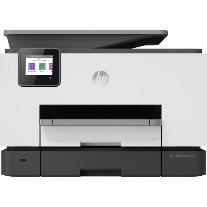 МФУ струйный HP Officejet Pro 9023 AiO (1MR70B) A4 Duplex WiFi USB RJ-45 белый/серый от компании Интернет-гипермаркет «MALL24» - фото 1