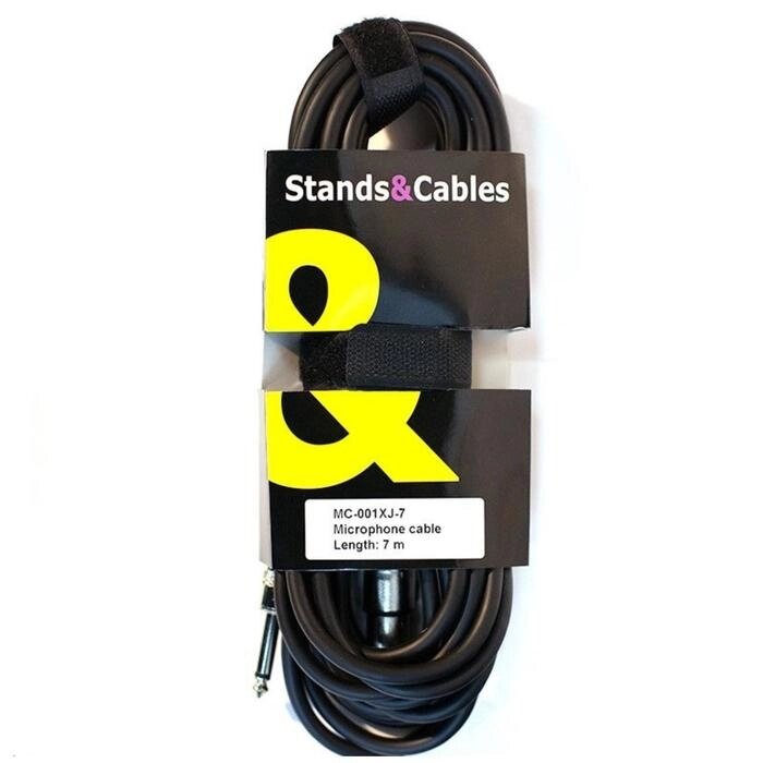 Микрофонный кабель STANDS & CABLES MC - 001XJ - 7 XLR мама - JACK моно, длина 7 метров от компании Интернет-гипермаркет «MALL24» - фото 1