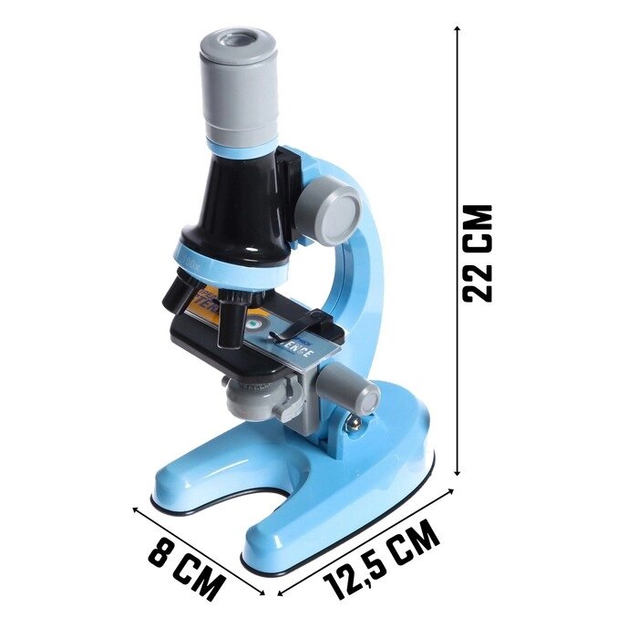 Микроскоп детский "Юный ботаник", кратность х100, х400, х1200, подсветка от компании Интернет-гипермаркет «MALL24» - фото 1