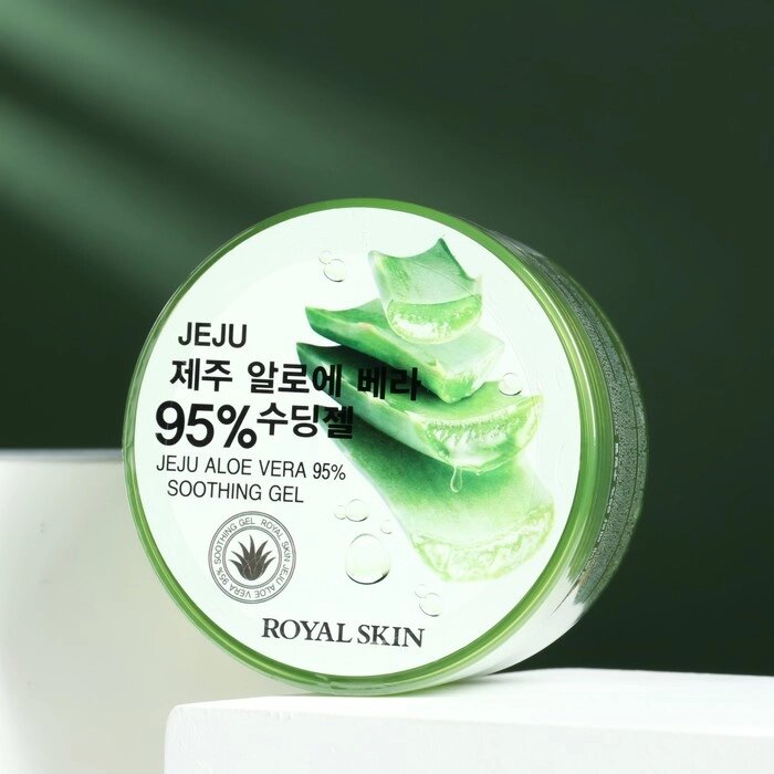 Многофункциональный гель для лица и тела с 95% содержанием Aloe Royal Skin, 300 мл от компании Интернет-гипермаркет «MALL24» - фото 1